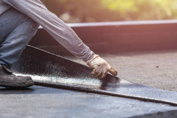 Professional Exterior Waterproofing technician working in Monterey, IN